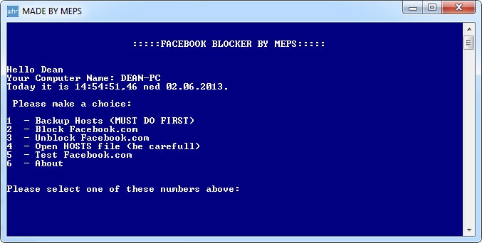 kako blokirati facebook na racunalu